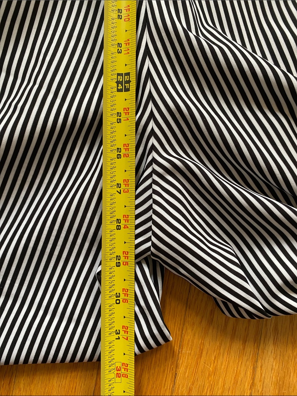 eshakti Black Bodice with Navy & White Striped Tie-Waist Jumpsuit - Picture 4 of 5